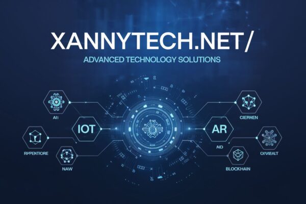 XannyTech.net/ homepage showcasing innovative technology solutions