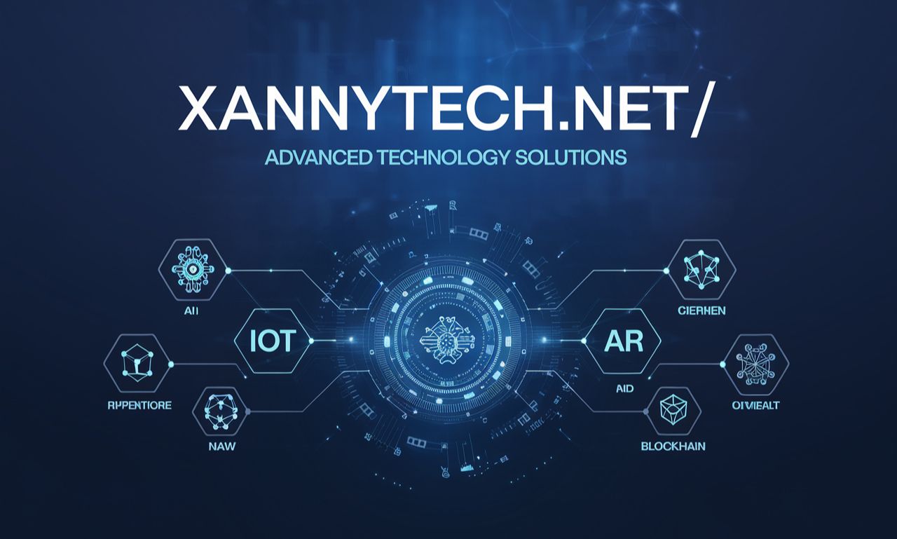 XannyTech.net/ homepage showcasing innovative technology solutions