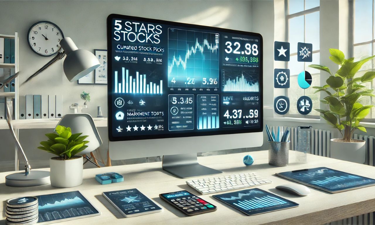 An engaging platform overview of 5starsstocks.com featuring stock insights and tools.