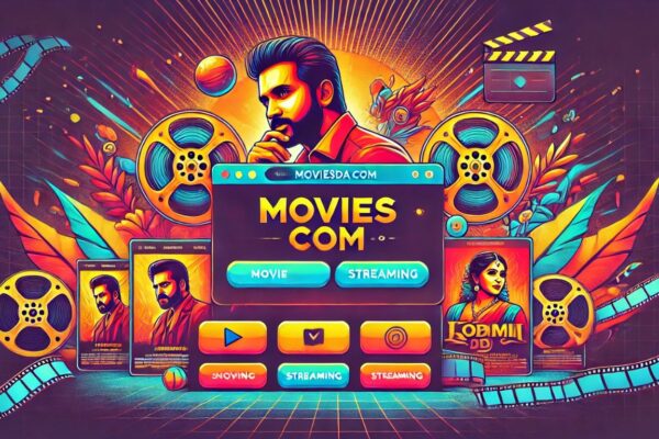 A vibrant display showcasing moviesda com with Tamil movie posters, a streaming interface, and a user-friendly layout.