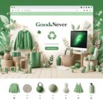 A vibrant and inviting e-commerce homepage representing Goodnever.com and its eco-friendly offerings.