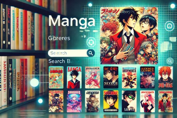 A dynamic digital library interface showcasing manga and doujinshi from nhentai.nef.