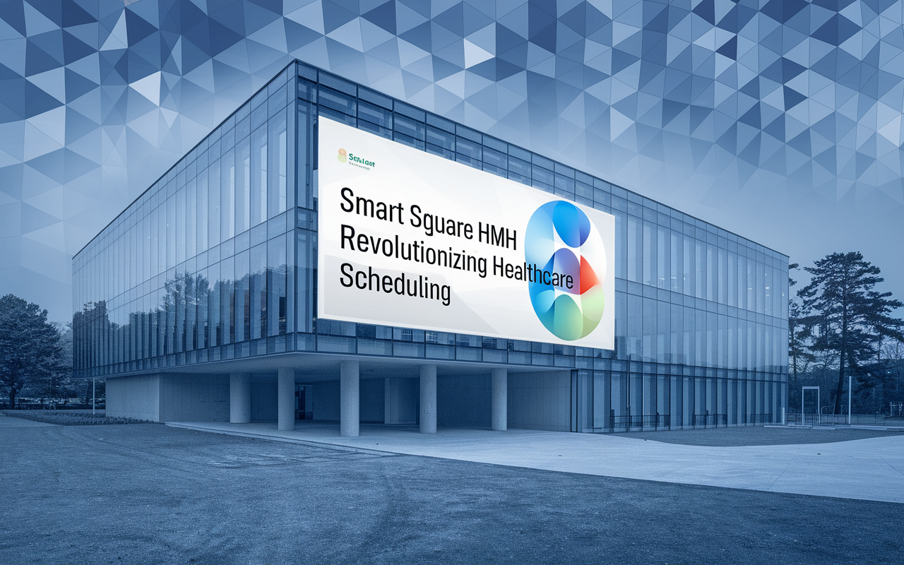 A professional dashboard displaying Smart Square HMH features for healthcare scheduling and management.