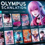 A vibrant depiction of Olympus Scanlation digital manga interface.