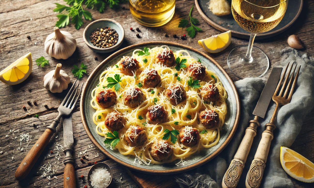 How to Make 25-Ingredient Meatball Carbonara