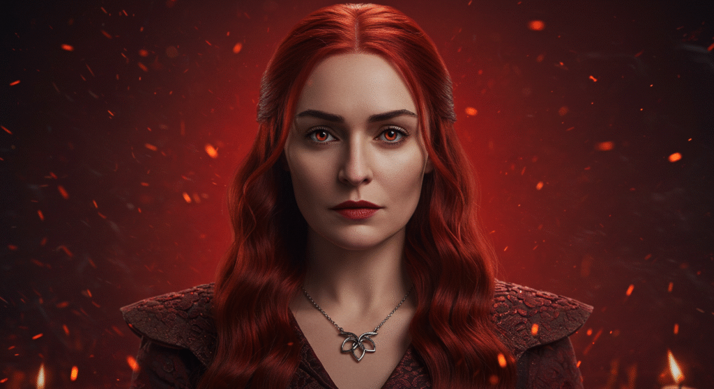 Melisandre: The Enigmatic Red Priestess in Stunning 2160×3840 Resolution imagesize:2160x3840 melisandre